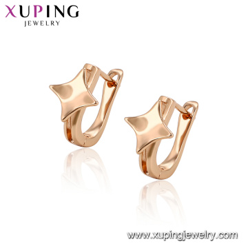 96380 xuping populaires conceptions d&#39;or de vente chaude avec boucle d&#39;oreille en forme d&#39;étoile